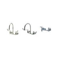 AquaSpec® clinical service sink faucet with lever handles, bottom brace and 3/4" hose end 