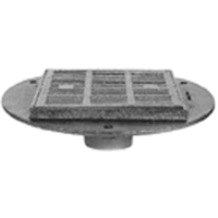 16" Square Top Heavy-Duty Parking Deck Drain with Support Flange