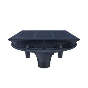 High Performance Promenade Deck Drain with Rotatable Frame and Heel-Proof Grate