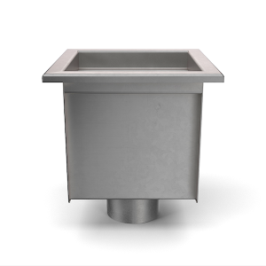 12" x 12" x 10" Square Industrial Floor Sink
