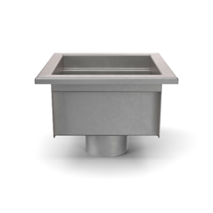 Z1849 12" X 12" X 4" Square Industrial Floor Sink