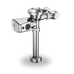 Zurn ZER Plus Series Connected, Exposed Sensor Battery Water Closet Flush Valve 