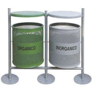 Basurero Basculante Doble Sin Publicidad