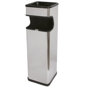 Bote De Basura Cuadrado Grande Inoxidable
